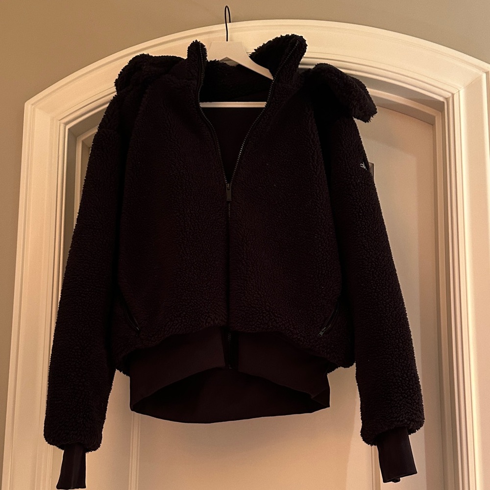 ALO Yoga Black Sherpa Hoodie
